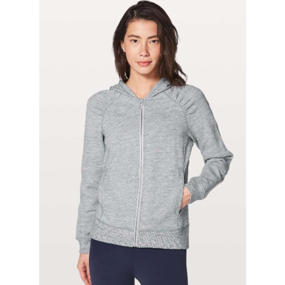 Lululemon Cool & Collected Jacket Heathered Space Dyed Nimbus sz 8